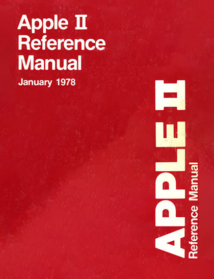photograph of the cover of an Apple II Reference Manual